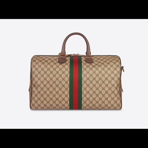 Balenciaga x Gucci Hacker Beige Web Graffiti Medium Duffle Bag - 100% authentic - Picture 5 of 12